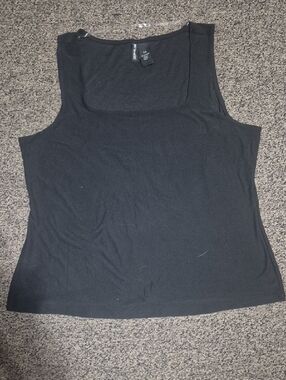 Classic Black Square Neck Tank